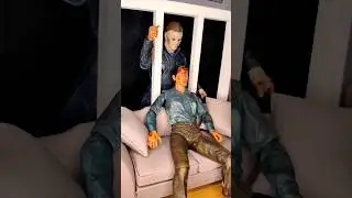 Spooky haunted neca figures setup for you