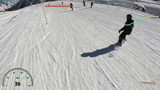 La Thuile Day 1 Piste 11 Boulevard to Piste 20 Fun Slope (both blue)