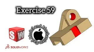 solidworks tutorial exercise 59||mechanical engineering parts modeling#solidworks #cad #3d