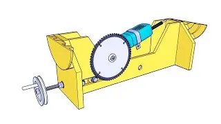 Animasi Cara Membuat Table Saw  gerinda Tangan