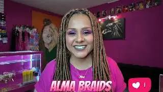 rastas temporales extensiones Fauxlocs #AlmaBraids