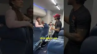 Rude lady throws passengers crutches and makes man break to tears #airplane #shorts #karen #airlines