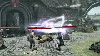 Skyrim Battles - Solitude Raid - Thoron