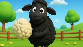 Baa Baa Black Sheep Nursery Rhyme 🐑🎵 | Cute Animals 3D Cartoon Song | Kids Rhymes & Learning