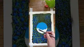 # Amazing sky view # acrylic painting # by KaniArtz ##
