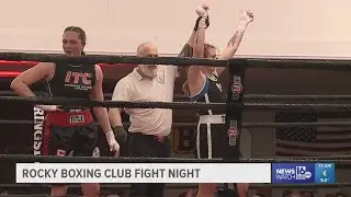 Olivia Ford wins 165lb match at Rocky Boxing Club Fight Night