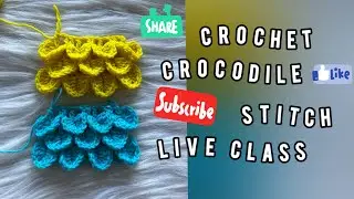 Crochet Crocodile Stitch Class