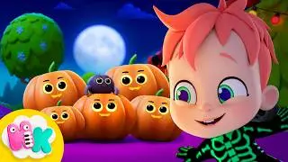 Vijf Kleine Pompoenen 🎃 Trick or Treat! 👻 Halloweenlied voor Kinderen | HeyKids