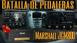 🔥BATALLA DE PEDALERAS🔥 Boss ME90 Vs Nux MG30 Vs Valeton GP200LT - Marshall JCM800