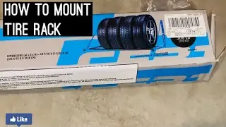 How to mount tire rack on wall