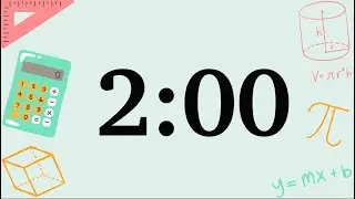 2 Minute Cute Math Timer (Silent)
