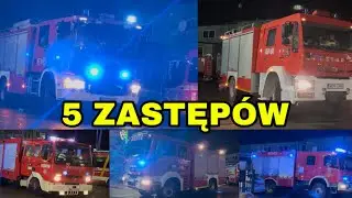 [TRĄBY] Wyjazdy 5 zastęp&oacute;w straży pożarnej po uroczystości przekazania nowego wozu dla OSP Lewiczyn