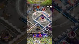 Super Minion 😂 invisible spell 🤯 Th12 attack strategy #coc #shortsfeed