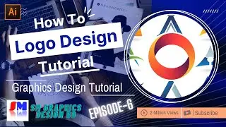 How To Design Gradient Logo In Illustrator Tutorial #designtutorials #design  #smgraphicsdesignbd