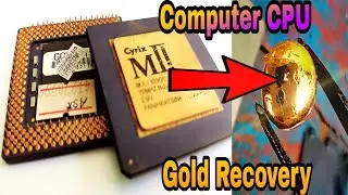Computer CPU Gold Recovery | Recover Gold From Computer Processor | Gold Recovery