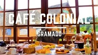 CAF&Eacute; COLONIAL em GRAMADO - Mesa Farta e Saborosa!