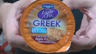 Шорты WE - Dannon Light & Fit с греческим карамелью и яблочным пирогом, йогурт