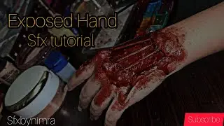 Exposed Hand❗❎ | SfxMakeup| FakeMakeup | #sfxtutorial #sfx #youtuber #sfxartist #noharmfulchemicals