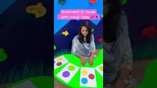 Fun movement to music activity for kids💃with visual code🟢🟣Improve auditory 👂listening #school