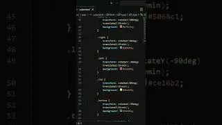 3D ROTATING CUBE | HTML | CSS
