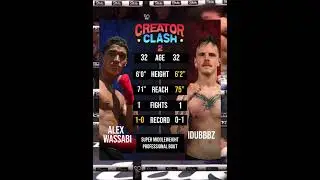 WHO WINS THIS FIGHT 👀⁉️ ALEX WASSABI OR IDUBBBZ⁉️ #boxing #fighting #youtube #creatorclash
