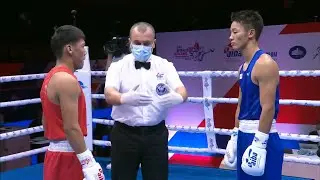 Day 2 (63.5kg) TASHIEV Zhantoro (KGZ) vs IMANAGA Taiga (JPN) | AIBA WCHs 2021