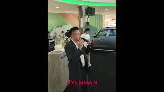 Emcee Ryan Han at Regas Premium Auto Roadshow Announcement English style