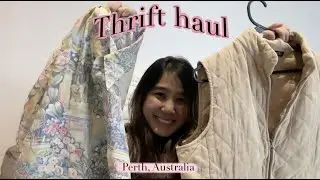 thrift haul + try on from op shops in perth, australia