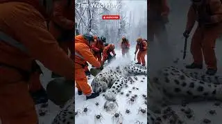 Rescue Team Helps Snow Leopard Covered in Millions of Barnacles