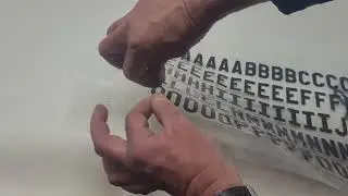 LPM45 Lite Letters Close-Up | Compact Lightweight Sign Tiles Demo