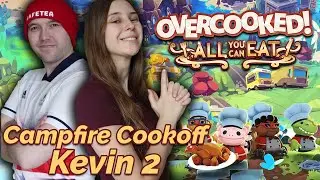 Kitchen Panic With My Friend! - Overcooked 2 Campfire Cook Off Level Kevin 2 - How To Get 3 Stars
