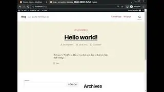 Wordpress installation on Localhost | Xampp Server | Theme | Pages | Posts