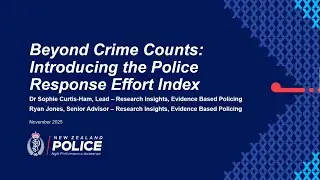 Beyond Crime Counts: Introducing the Police Response Effort Index