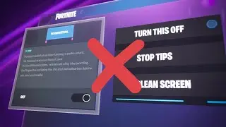 Disable Tutorial Tips in Fortnite | Remove On-Screen Help