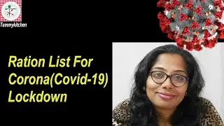 Ration list for Corona (COVID-19) Lockdown