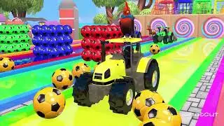 Crossing Fountain Gorilla Elephant Lion Dinosaur Cow Animation TRAINING ANIMAL |WE kids Subscribe