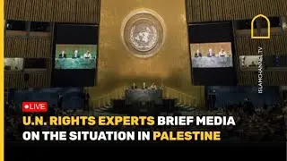 U.N. rights experts brief media on the situation in the OPT