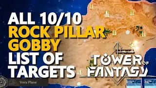 Rock Pillar Gobby List of Targets Tower of Fantasy All 10/10