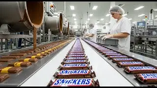 How Snickers Are Made In Factory: Inside The Largest Snickers Factory (Full Process)