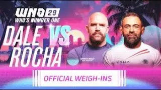 The OFFICIAL Weigh-Ins For WNO 29: Vagner Rocha vs Kit Dale