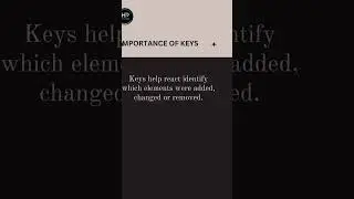 What Are Keys In React ? 