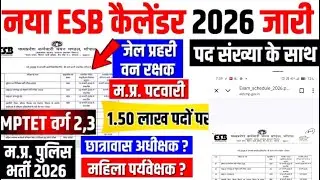 MPESB EXAM CALENDER 2026 UPDATE। व्यापम परीक्षा में बड़ा बदलाव। वर्ग 1 update। Varg 1 update 