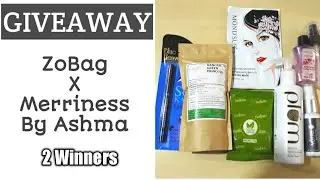 GIVEAWAY India | 2 Winners | ZoBag X Merriness by Ashma