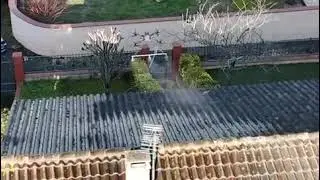 Nettoyage des toitures par drone