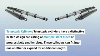 Hydraulic Cylinders | Types: Tie Rod, Telescopic, Stainless Steel, Welded
