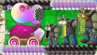 Hypno Peashooter Melon X Hypno Doom Shroom Attack Giga Zomboss vs Gargantuar Plants vs Zombies Hack