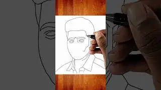 Thalapathy Vijay drawing - TVK vijay drawing - vijay pencil drawing easy #shorts #vijay #thalapathy