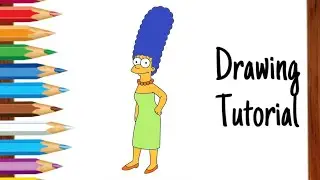 Come disegnare Marge Simpson 💙 | tutorial disegno passo dopo passo #easydrawing