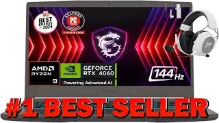 MSI Thin A15 AI 15.6 144Hz FHD Gaming Laptop AMD Ryzen 9 8945HS - B0FMXMDLR7