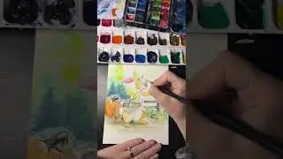 Disney rabbit fanart watercolor painting Easter #disneyart #fanart #easter #disneyfanart #disney